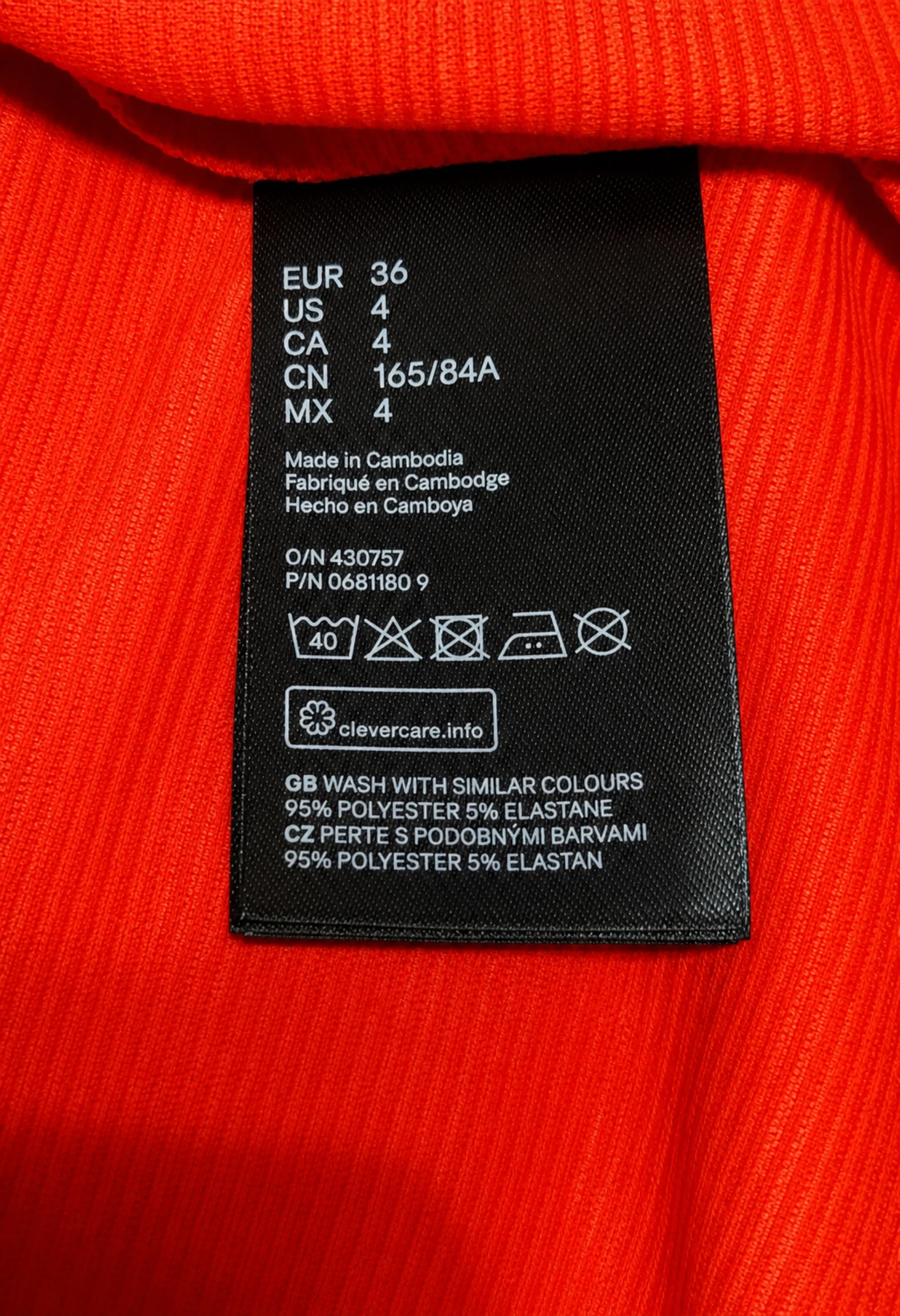 DIVIDED Coral Red Dress Size S (36) – Casual, Stretchy and Very Flattering – photo 9
